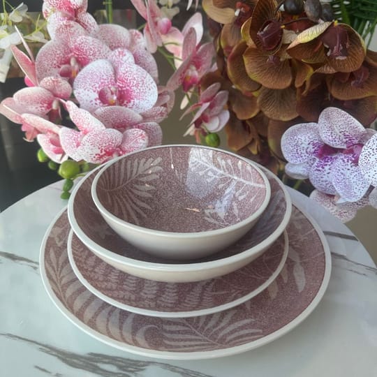 24 части комплект порцелан Tropical Rose