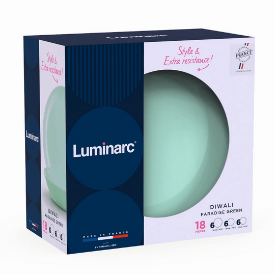 Сервиз за хранене Luminarc Diwali Paradise Green – 18 части