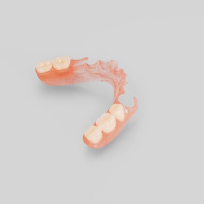 Снимка на еластична частична протеза