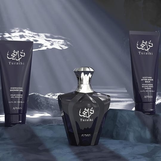 Afnan Turathi Blue Подаръчен комплект  EDP 90 ml + душ гел 100 ml + балсам след бръснене 100 ml