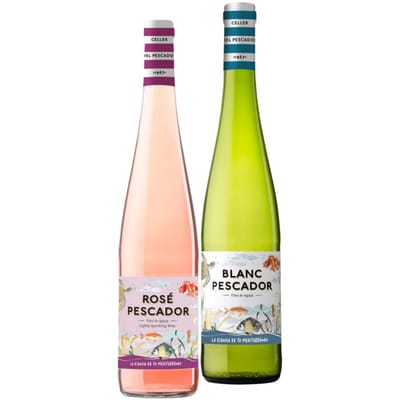 Бутилките Blanc Pescador и Rosé Pescador от пакета „Best Seller“