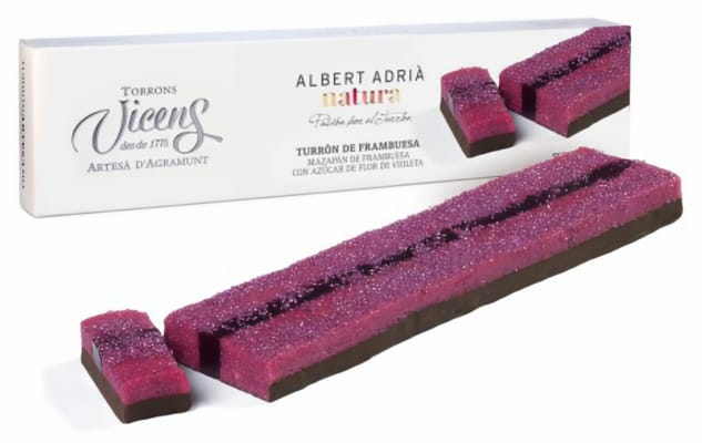 Опаковка турон Frambuesa с малинов марципан и тъмен шоколад, 150 г