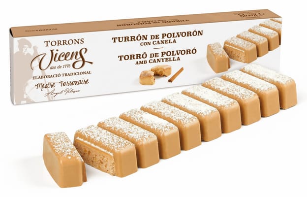 Опаковка турон Polvorón con Canela с бадемова пралина, канела и карамел, 140 г