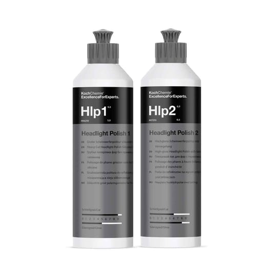 Комплект полиращи пасти за възстановяване на фарове – Koch Chemie – Hlp 1 и Hlp 2