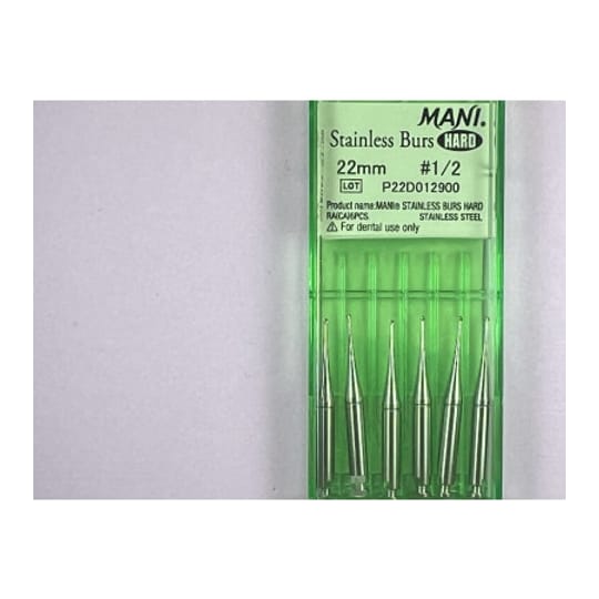 Hard Stainless Burs N1-2 22MM
