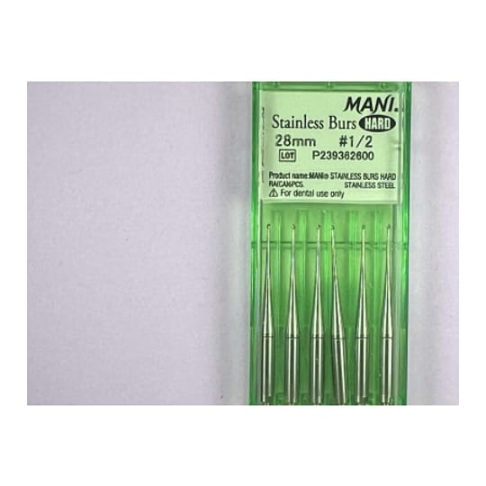 Hard Stainless Burs N1-2 28MM
