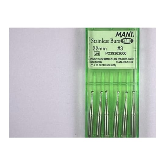 Hard Stainless Burs N3 22MM