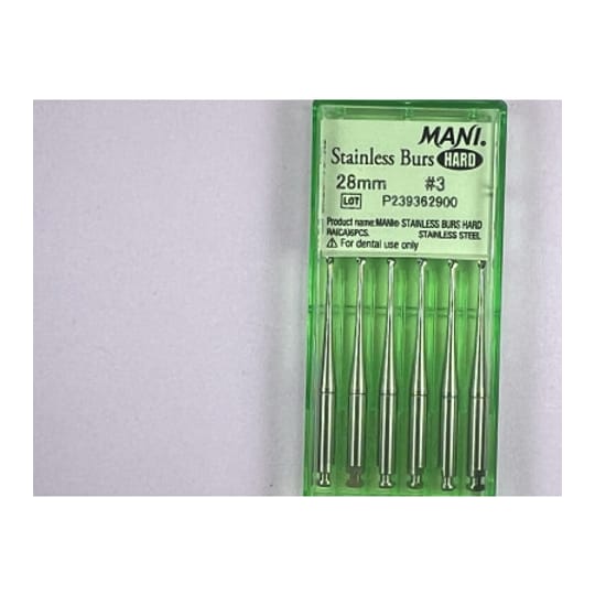 Hard Stainless Burs N3 28MM