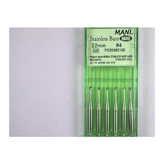 Hard Stainless Burs N4 22MM