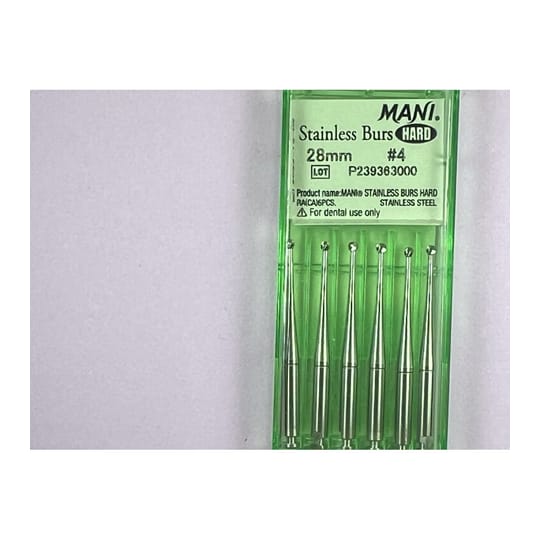 Hard Stainless Burs N4 28MM