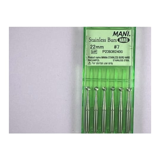 Hard Stainless Burs N7 22MM