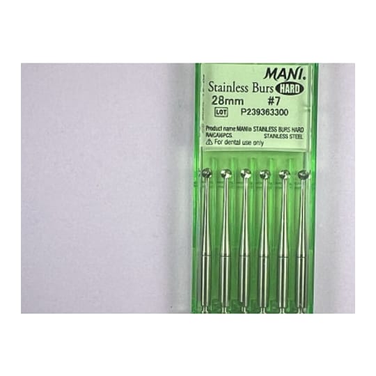 Hard Stainless Burs N7 28MM