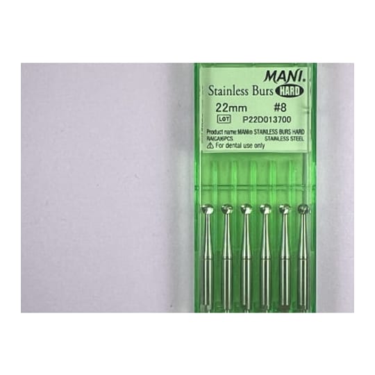 Hard Stainless Burs N8 22MM