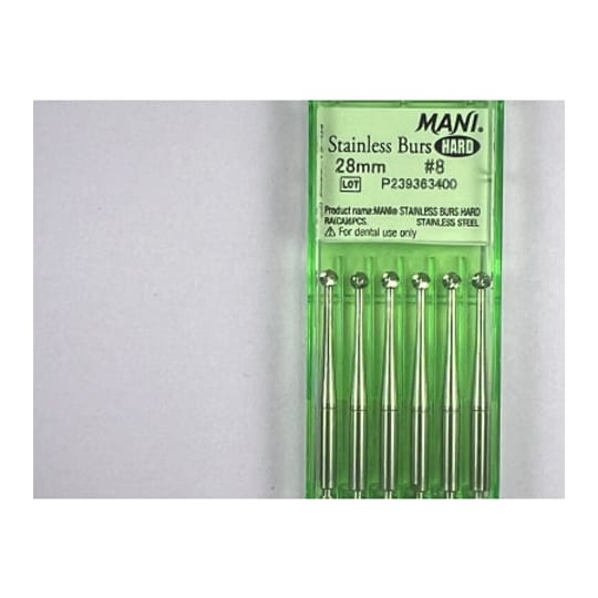 Hard Stainless Burs N8 28MM