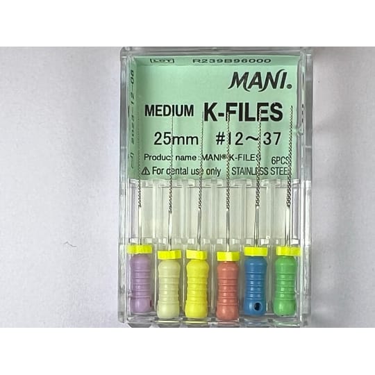 Medium K Files N12-37 25MM