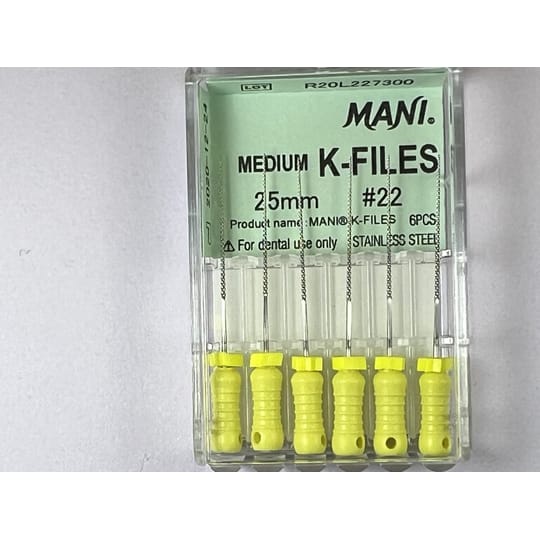 Medium K Files N22 25MM