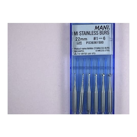 MI Stainless Burs N1-6 22MM