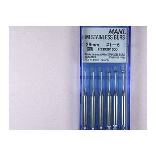 MI Stainless Burs N1-6 28MM