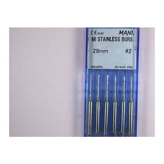 MI Stainless Burs N2 28MM