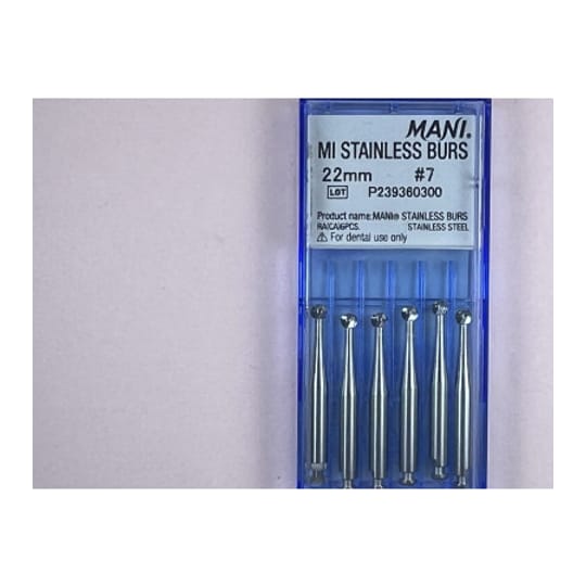 MI Stainless Burs N7 22MM