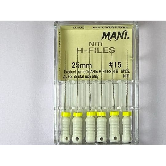 NITI H Files N15 25MM