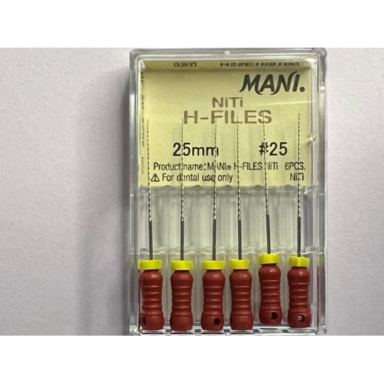 NITI H Files N25 25MM