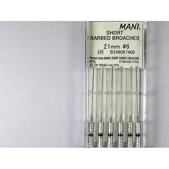 Short Barbed Broaches N6 21MM