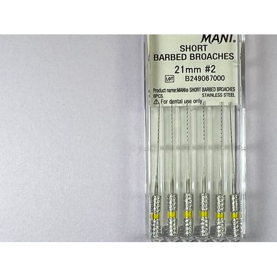 Short Barbed Broaches N2 21MM
