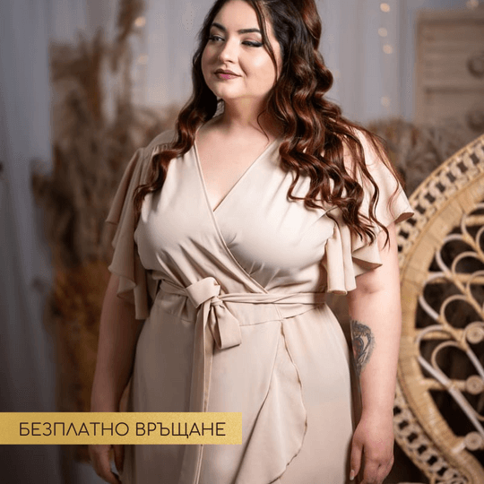 Ефирна макси рокля "Лея" - тип прегърни ме