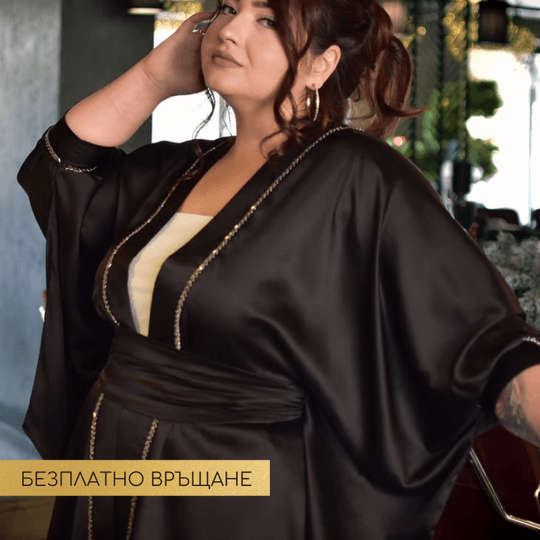 Туника тип кимоно в универсален размер - Black Kimono