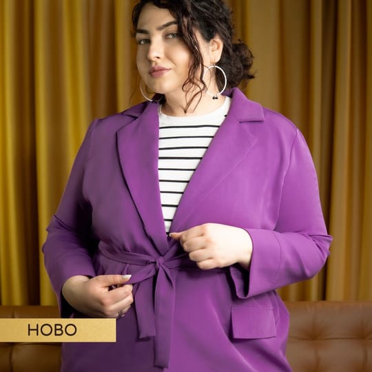 Макси сако "Амарена" - виолет