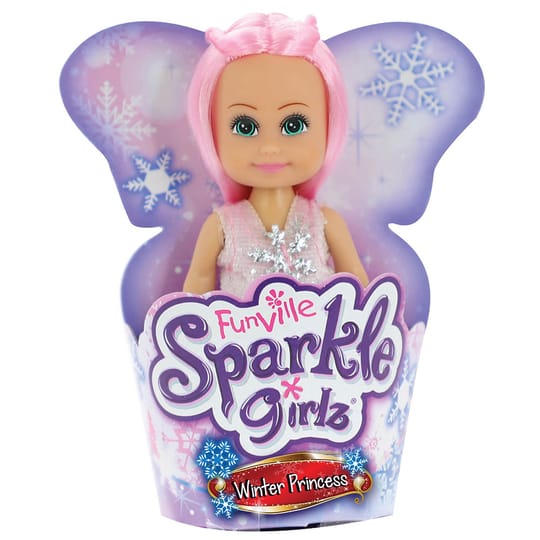 Sparkle Girlz Кукла Зимна Принцеса Super Sparkly в конус 10 см.