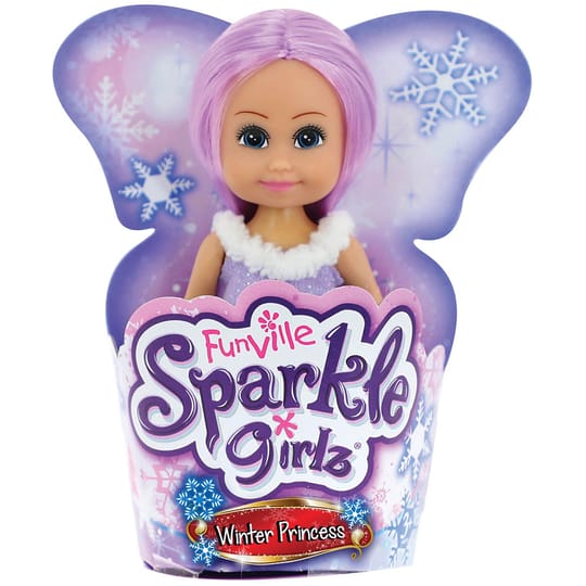 Sparkle Girlz Кукла Зимна Принцеса Super Sparkly в конус 10 см.