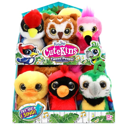 CuteKins Tweet Peeps Птиче плюш със звуци