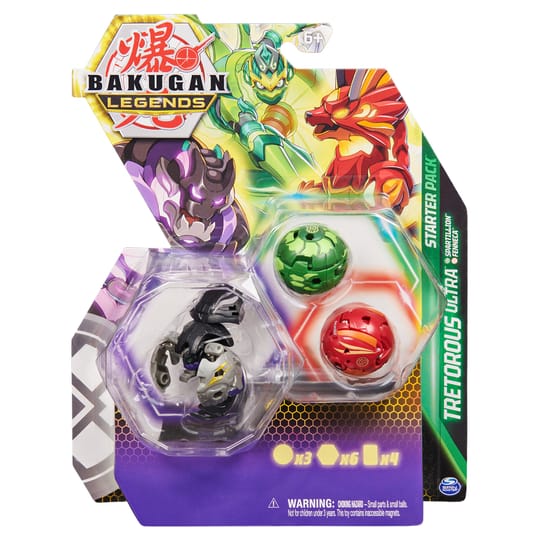 BAKUGAN LEGENDS Стартов пакет 3 топчета