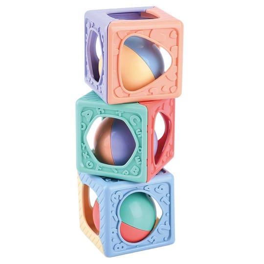 PlayGo Recycled Кубчета дрънкалки Stacking Blocks