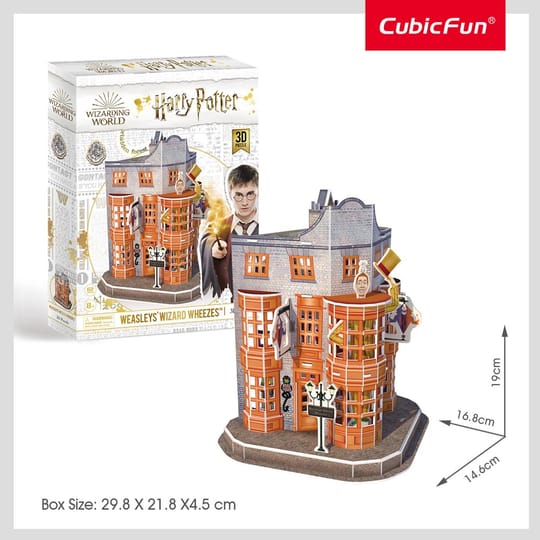 CubicFun Пъзел Harry Potter Магазинът на братя Уизли 62 части