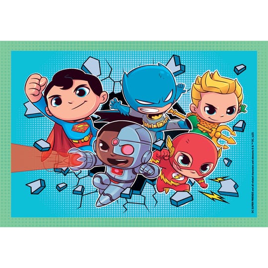 CLEMENTONI 4 в 1 Пъзел DC Comics Super Friends