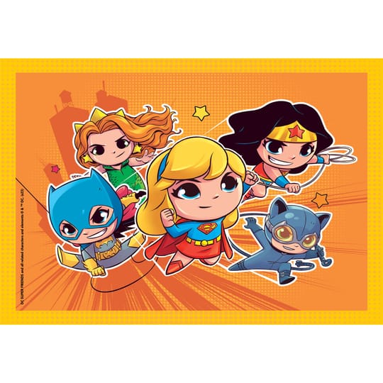 CLEMENTONI 4 в 1 Пъзел DC Comics Super Friends