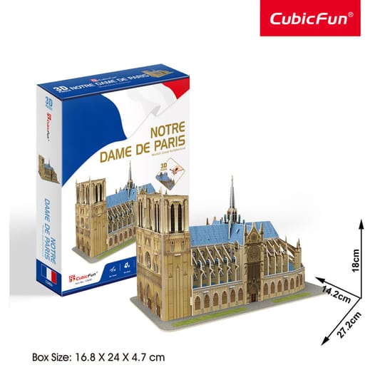 CubicFun Пъзел 3D Notre Dame de Paris 53ч.