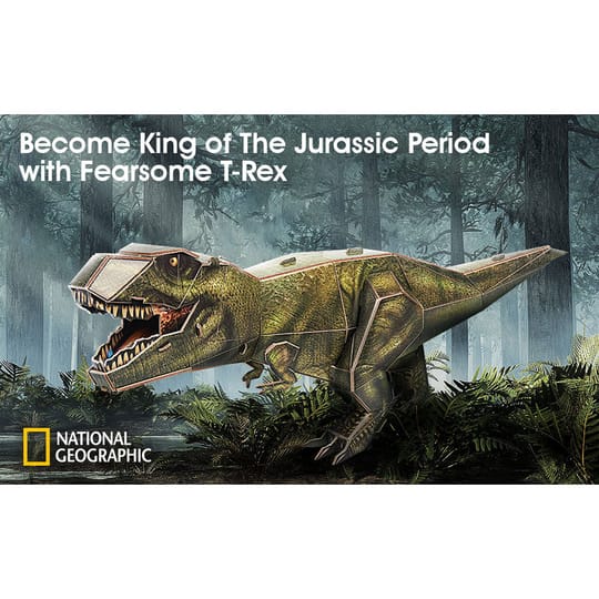 CubicFun Пъзел 3D National Geographic Tyrannosaurus Rex 52ч.