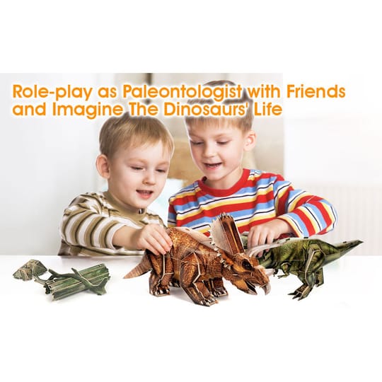 CubicFun Пъзел 3D National Geographic Triceratops 44ч.