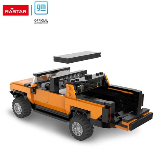 RASTAR Джип Hummer EV Bricks за сглобяване 1:30 Оранжев