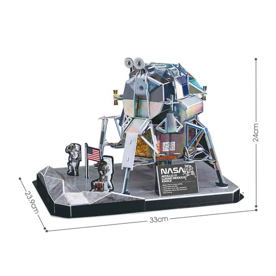 CubicFun Пъзел 3D NASA Лунен модул Apollo 11 Eagle 93ч.