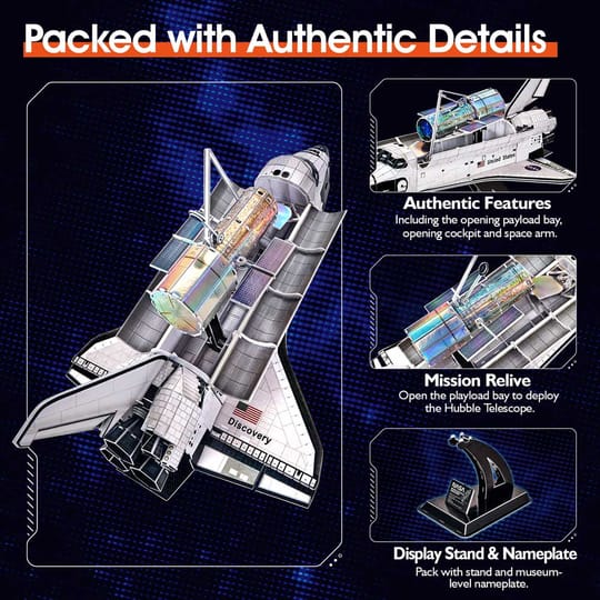 CubicFun Пъзел 3D NASA Космическа совалка Discovery 126ч.