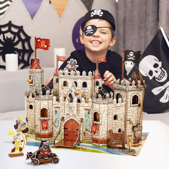 CubicFun Пъзел 3D Pirate Knight Castle 183ч.