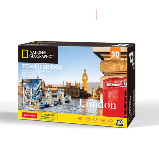 CubicFun 3D Пъзел TOWER BRIDGE NATIONAL GEOGRAPHIC