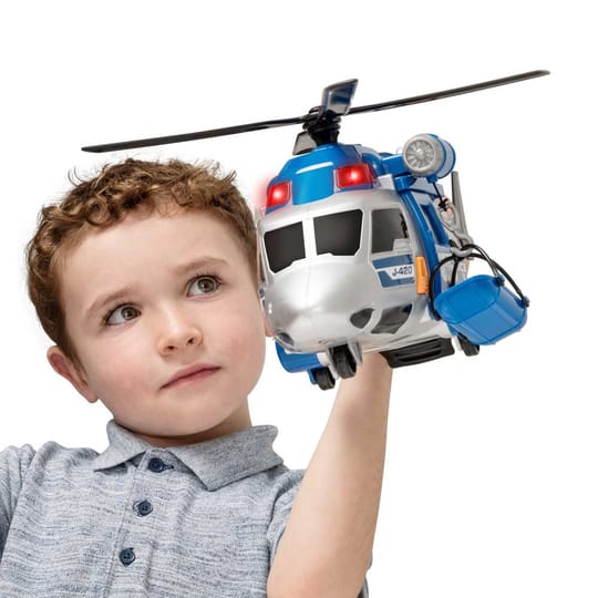 HTI TEAMSTERZ MIGHTY MACHINES Хеликоптер Police Звук и Светлина