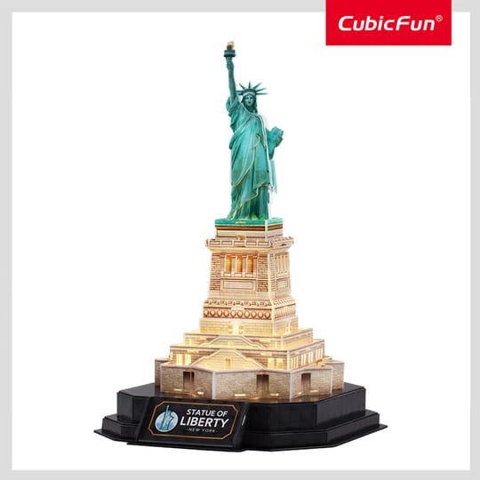 CubicFun Пъзел 3D Statue of Liberty New York Night Edition с LED светлини