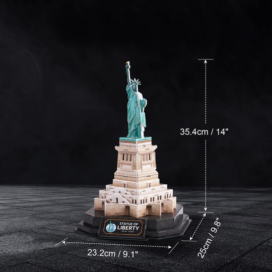 CubicFun Пъзел 3D Statue of Liberty New York Night Edition с LED светлини